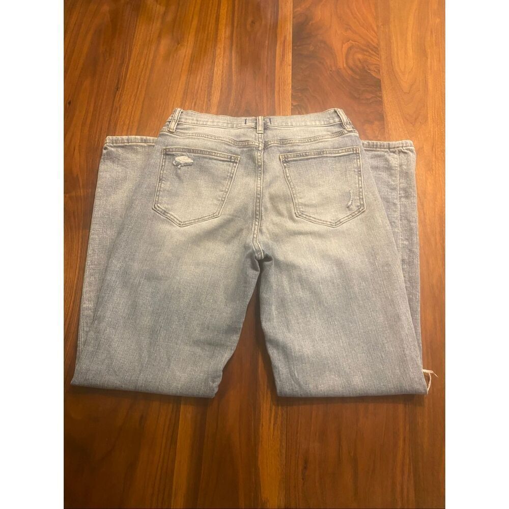 Studio Blue Women's High Rise Distressed Whiskering Cotton Ankle Jeans Size 28 - Picture 9 of 9